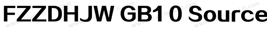FZZDHJW GB1 0 SourceHanSerifCN Bol字体转换